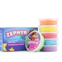 Купить Кинетический пластилин "Zephyr" (Зефир) Набор из 6 цветов по 75 гр оптом