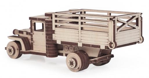 Купить Конструктор 3D деревянный подвижный Lemmo Грузовичок ВБ с кузовом оптом
