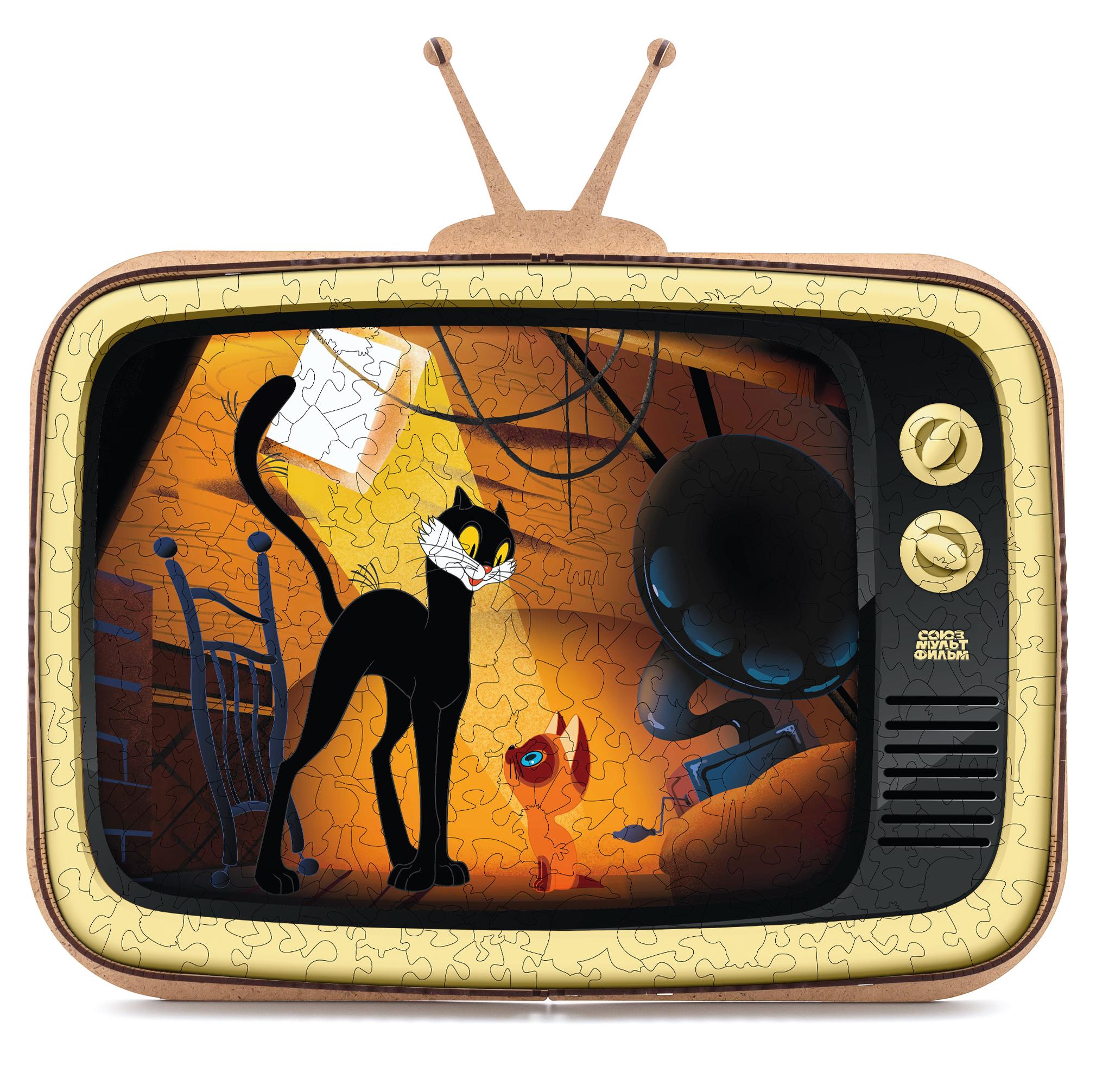 Купить Деревянный 3D пазл EWA Котёнок по имени Гав 40x29 см оптом