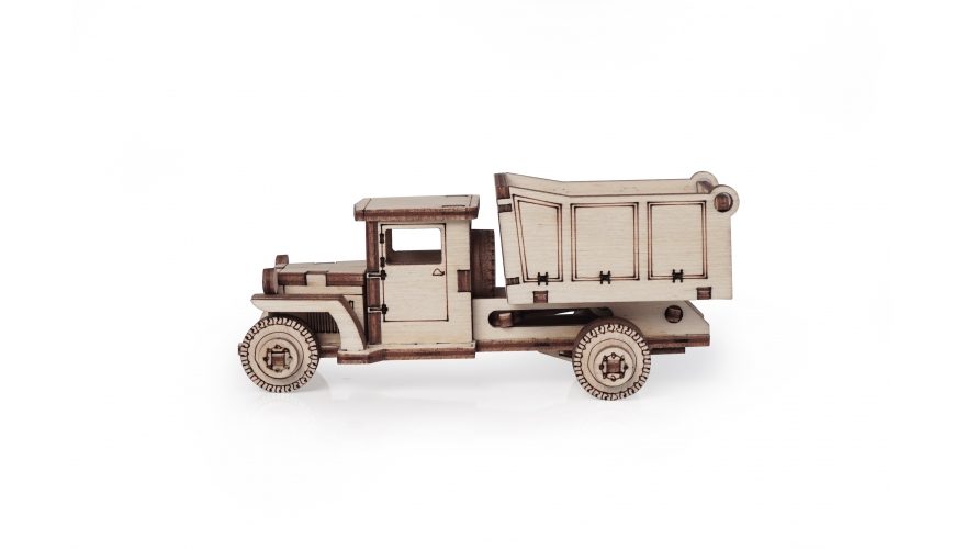 Купить Конструктор 3D деревянный подвижный Lemmo Грузовичок Самосвал оптом