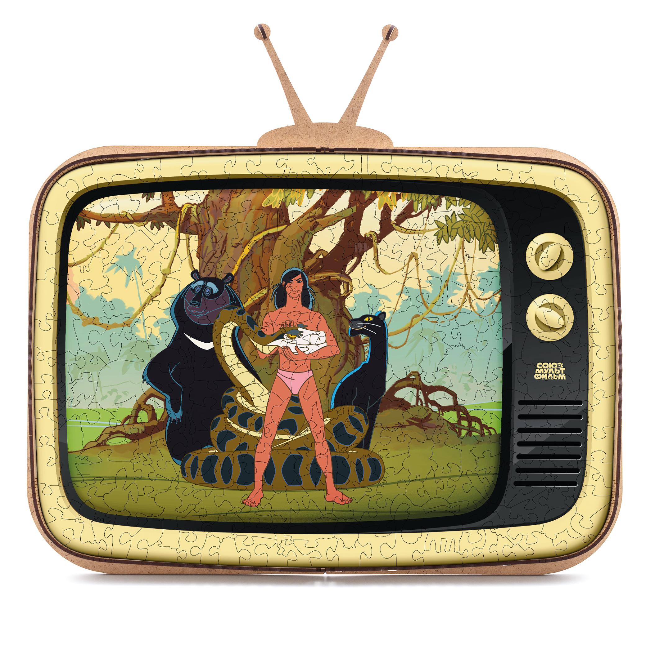 Купить Деревянный 3D пазл EWA Маугли 40x29 см оптом