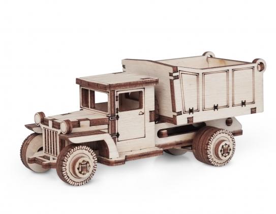 Купить Конструктор 3D деревянный подвижный Lemmo Грузовичок Самосвал оптом