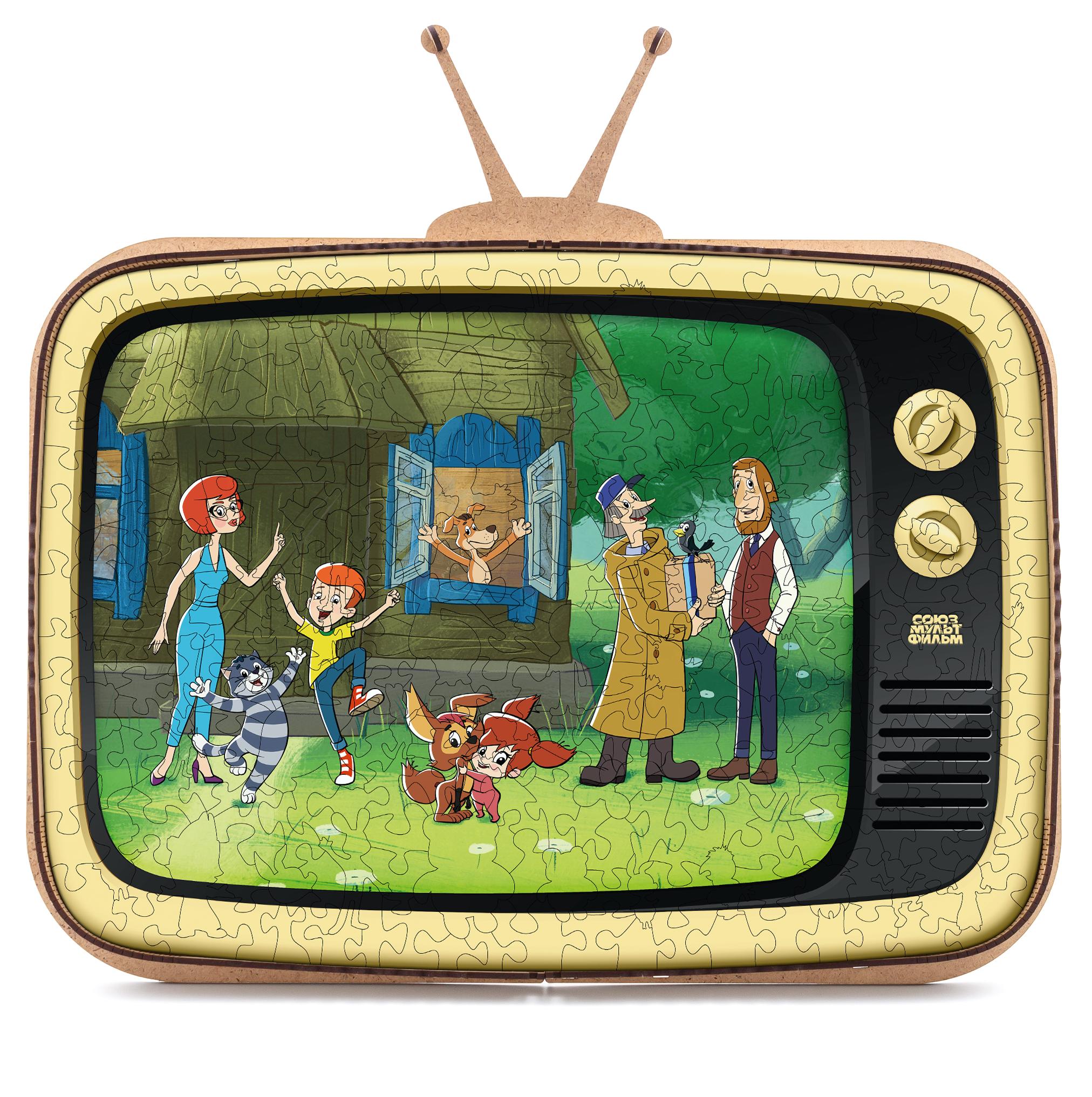 Купить Деревянный 3D пазл EWA Простоквашино 40x29 см оптом