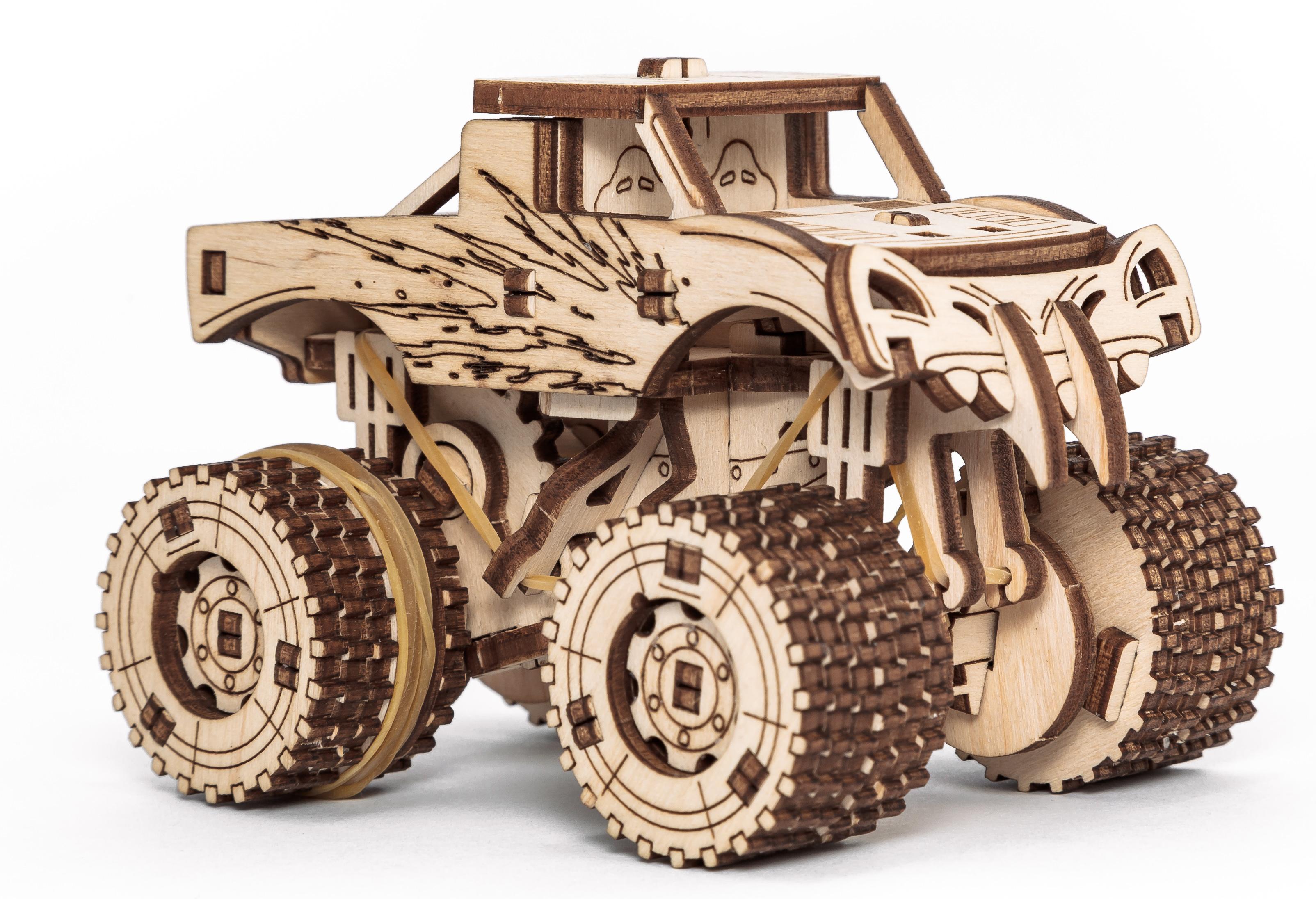 Купить Сборная модели из дерева 3D EWA Набор машинок 5 в 1 оптом