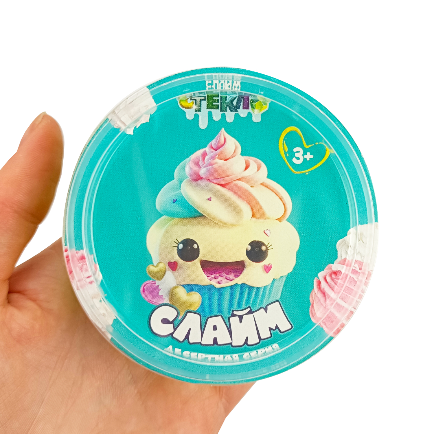 Купить Шоу-бокс Слайм "Стекло", Десертная серия, 6 банок оптом
