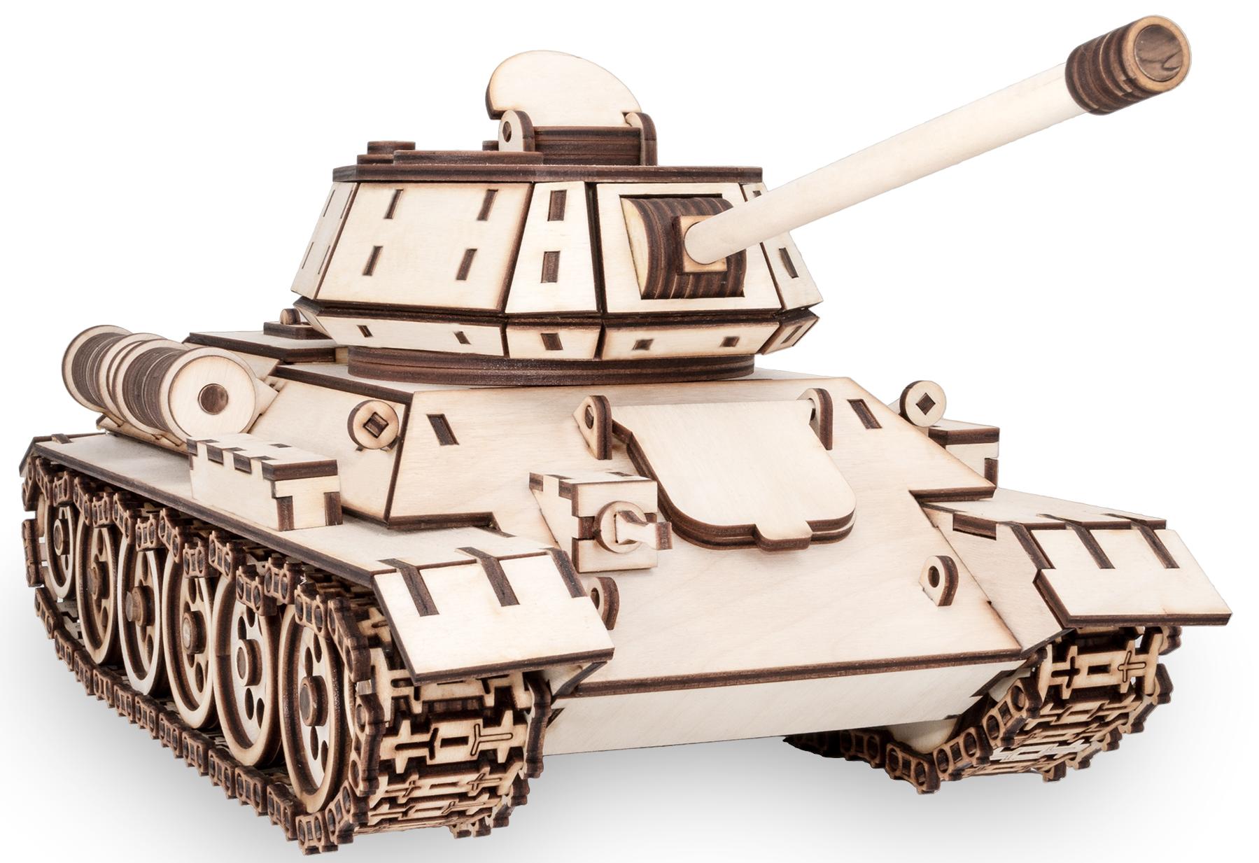 Купить Конструктор деревянный 3D EWA Танк T-34-76 оптом