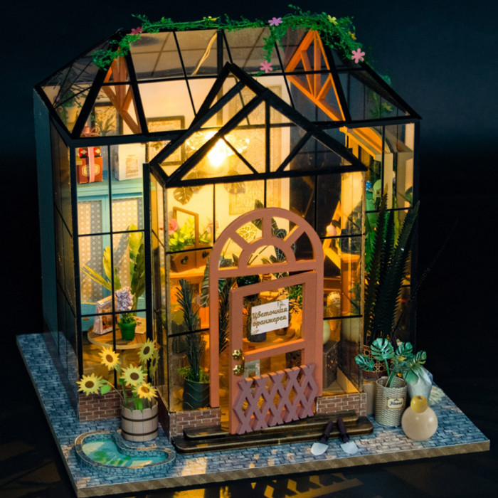 Купить Румбокс книжный, интерьерный конструктор MiniHouse Цветочная оранжерея оптом
