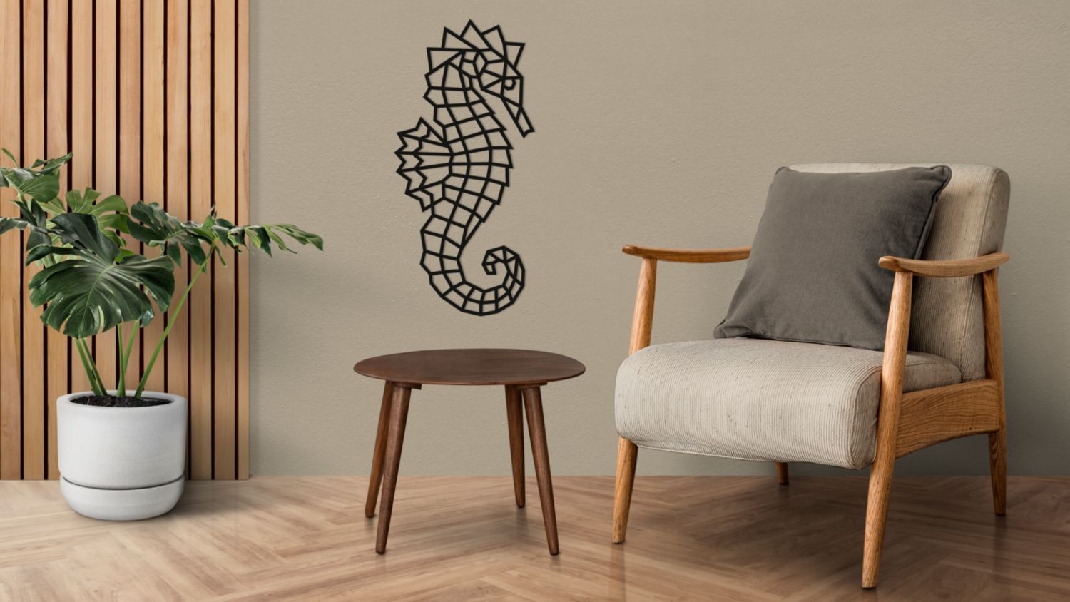 Купить Деревянный декор настенный, панно EWA Design Морской Конек оптом