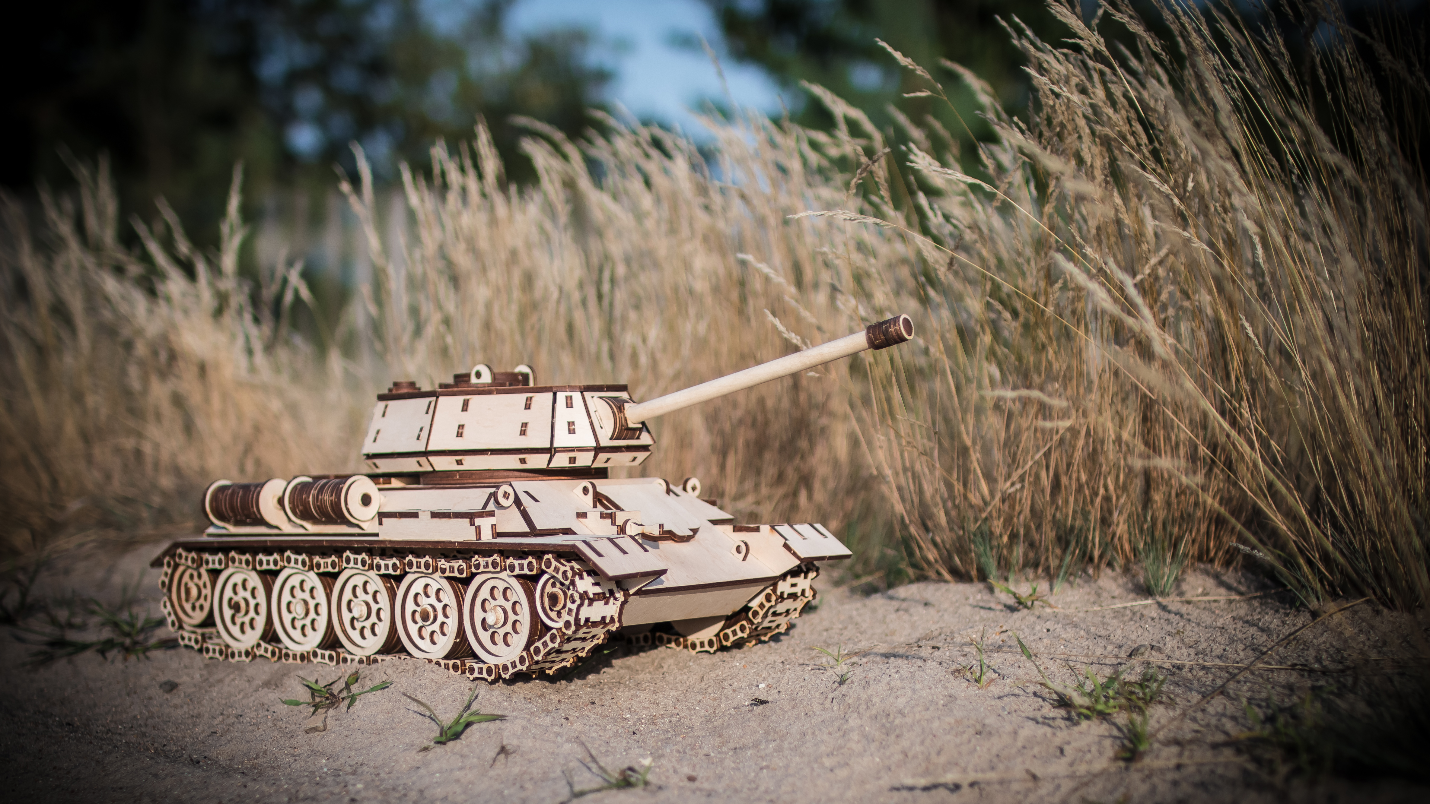Купить Конструктор деревянный 3D EWA Танк T-34-76 оптом