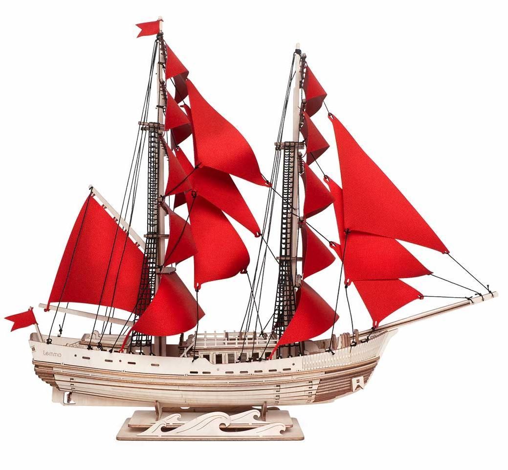 Купить Сборная модель из дерева Lemmo Корабль с парусами "Секрет Океана" оптом