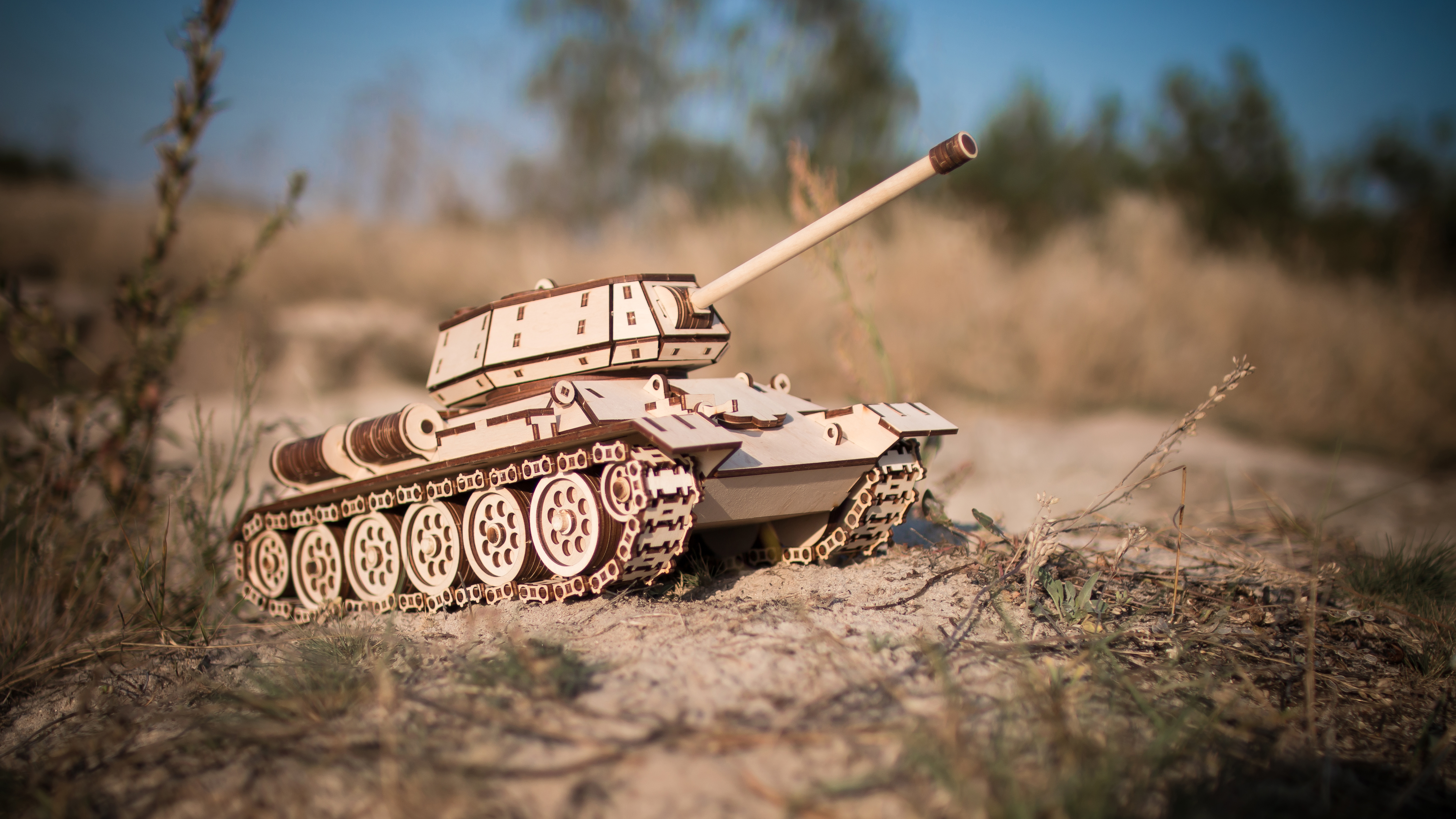 Купить Конструктор деревянный 3D EWA Танк T-34-76 оптом