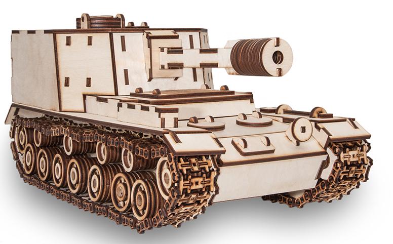 Купить Конструктор деревянный 3D EWA Танк САУ-212 оптом