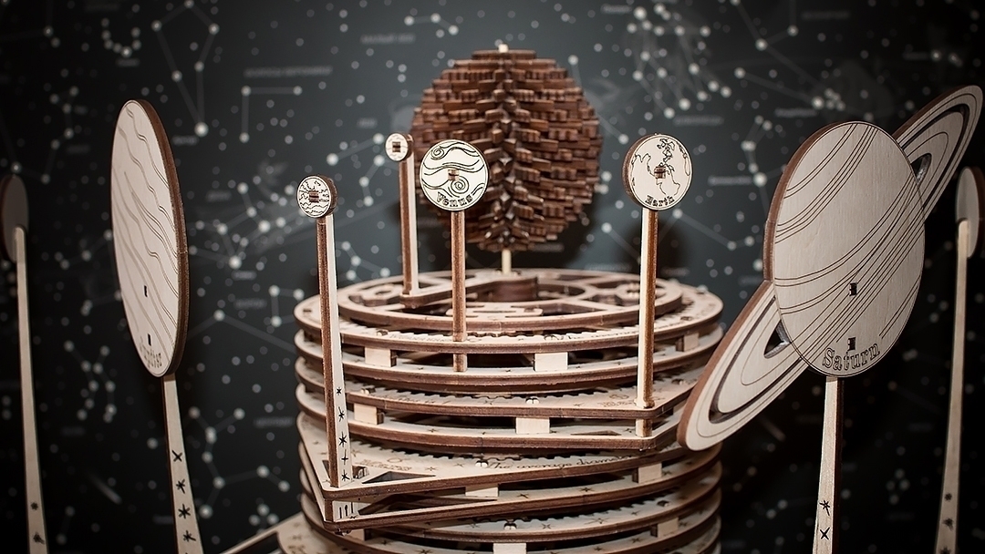 Купить Сборная механическая модель 3D EWA Планетарий (подвижная Солнечная система) оптом