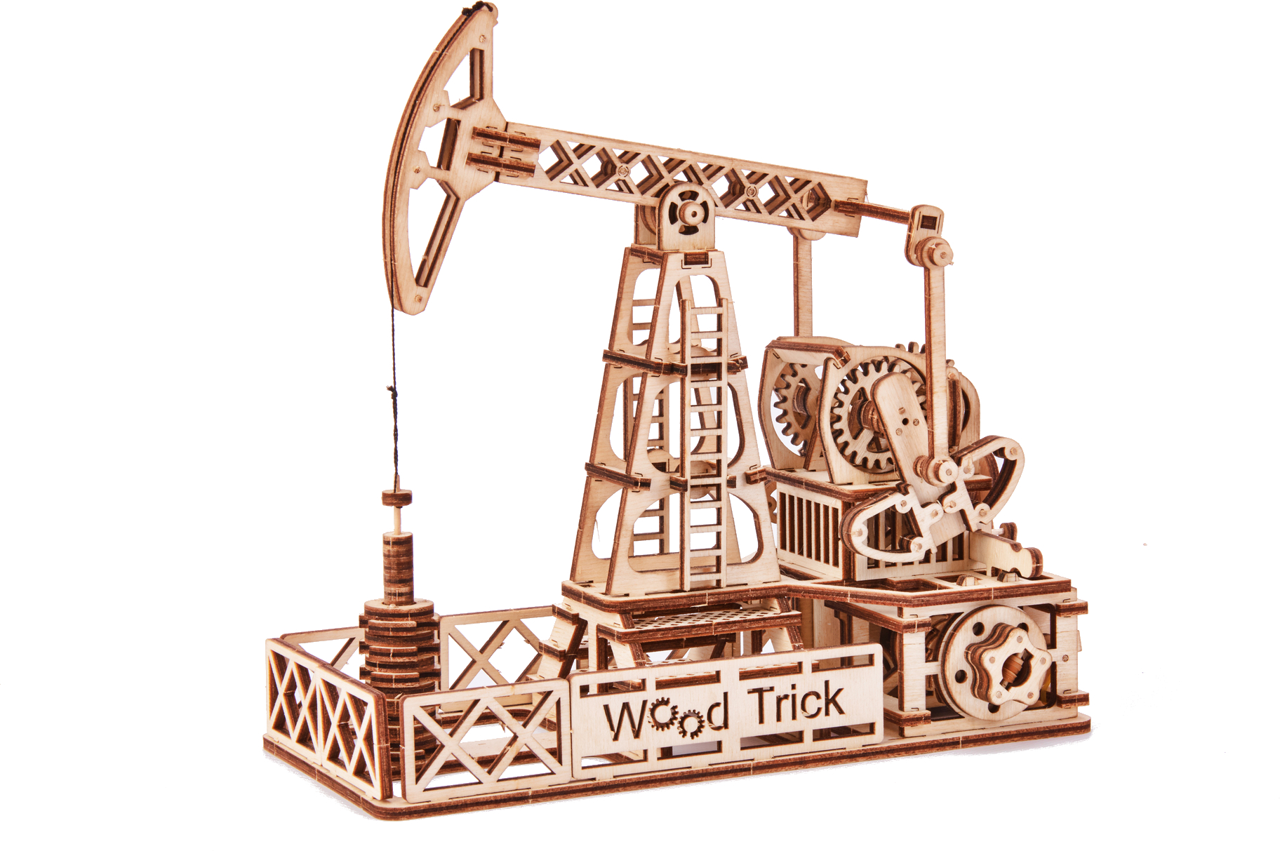 Механический 3D-пазл из дерева Wood Trick Нефтяная Вышка