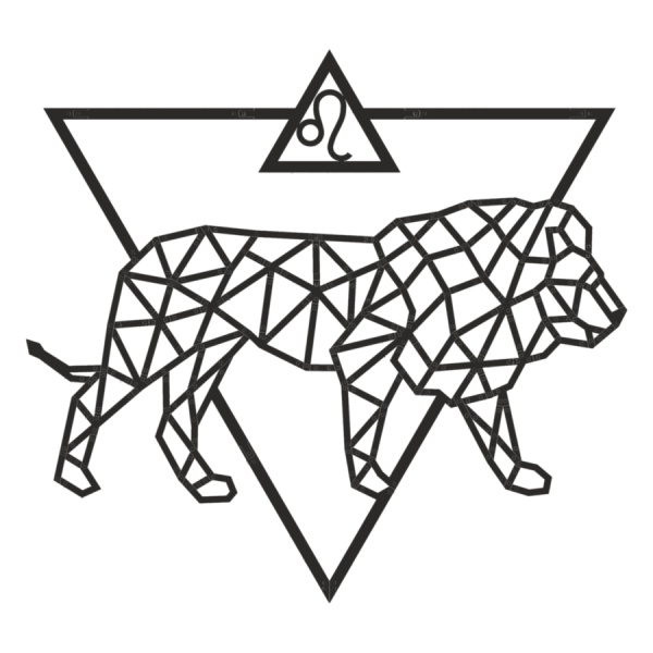 Купить Деревянный декор настенный, панно EWA Design Знаки Зодиака Лев оптом