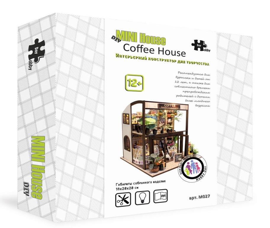Купить Румбокс, интерьерный конструктор MiniHouse "COFFEE HOUSE"  оптом