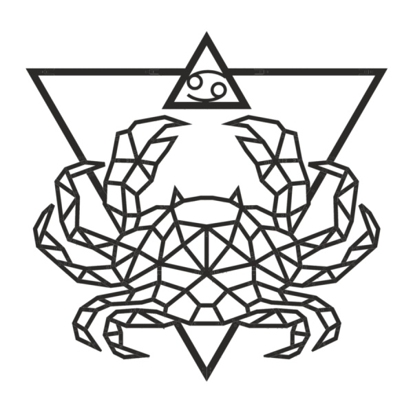 Купить Деревянный декор настенный, панно EWA Design Знаки Зодиака Рак оптом