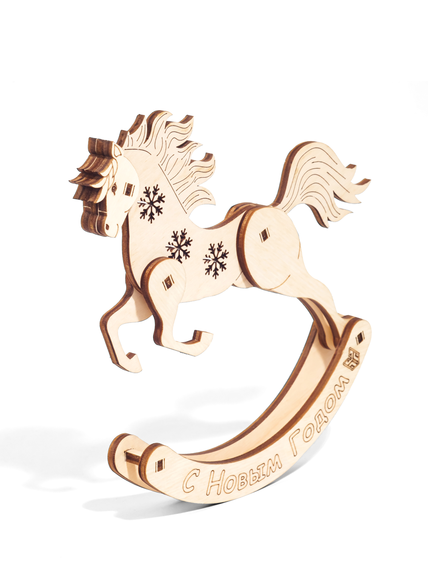 Купить Деревянный конструктор 3D DROVO Лошадь Символ года оптом