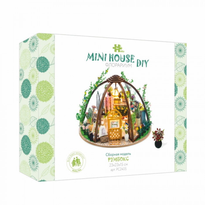 Купить Румбокс книжный, интерьерный конструктор MiniHouse Флорариум оптом