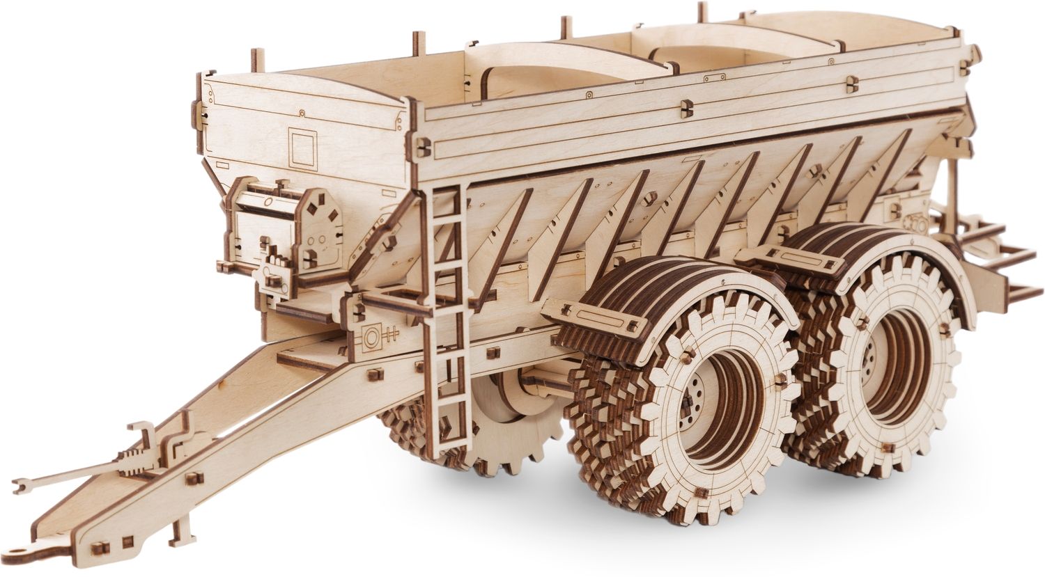 Купить Конструктор деревянный 3D EWA Прицеп к трактору КИРОВЕЦ К-7М оптом