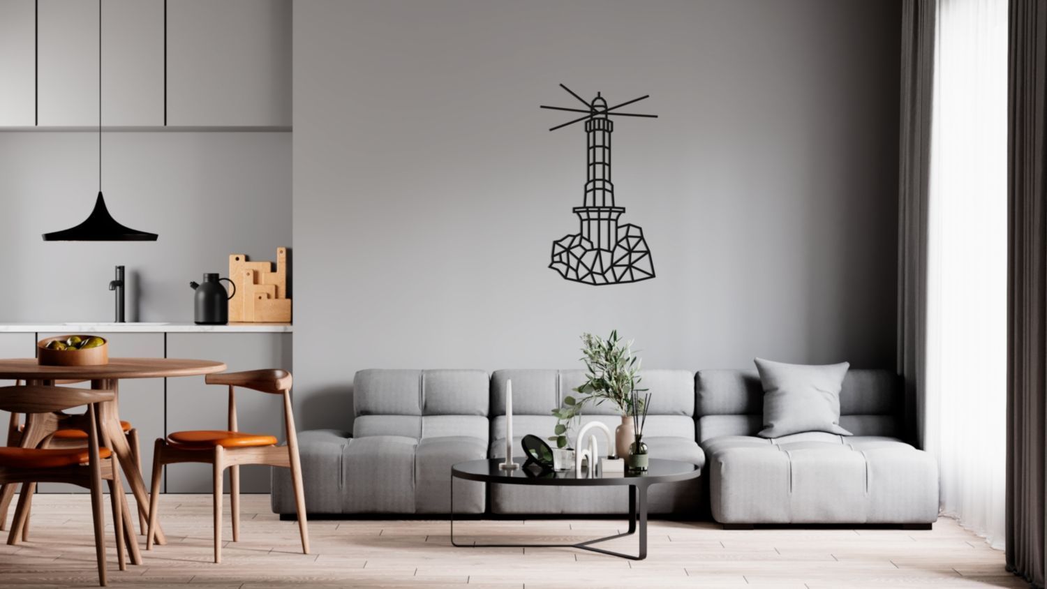 Купить Деревянный декор настенный, панно EWA Design Маяк оптом