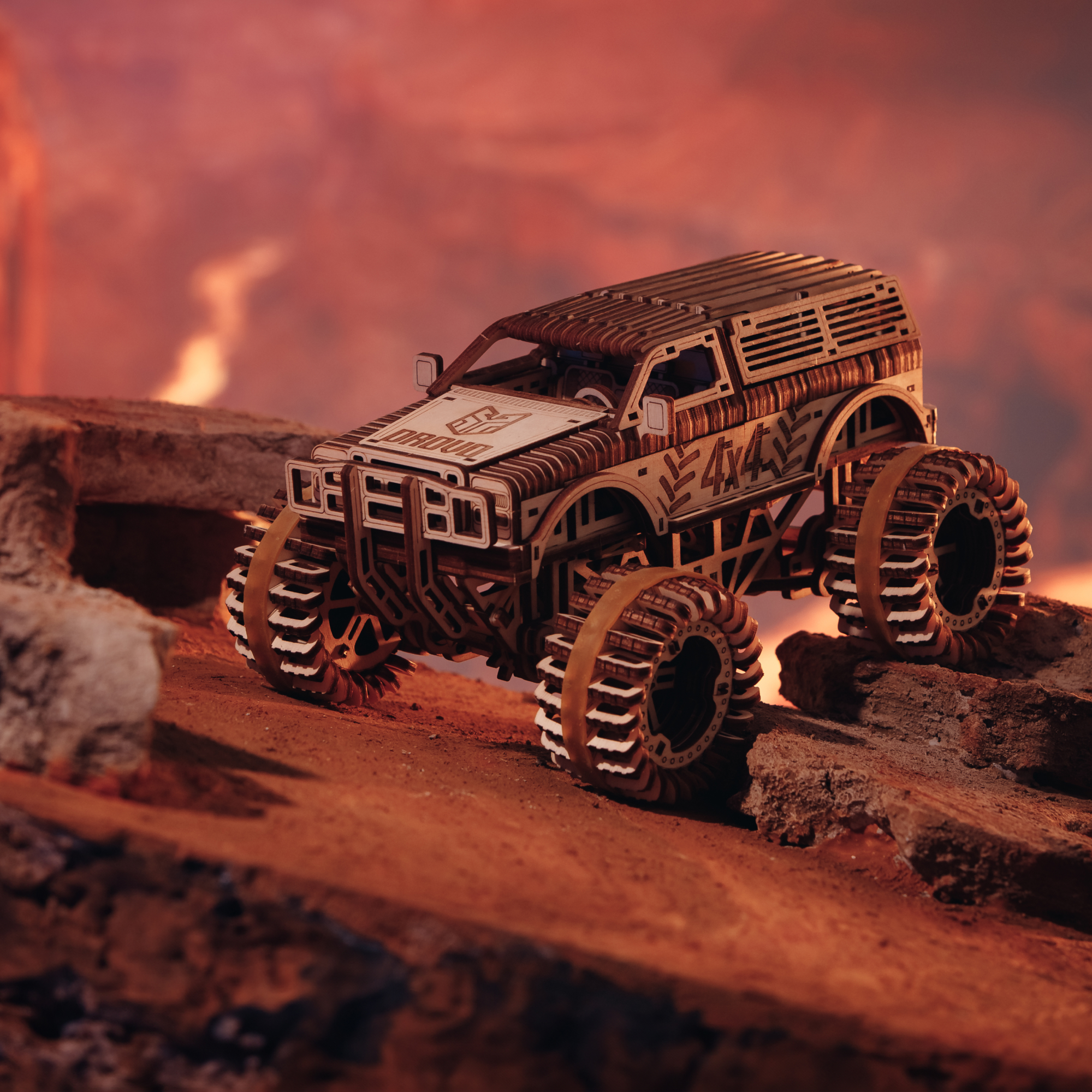 Купить Механическая сборная модель DROVO Джип БигФут 4x4 оптом