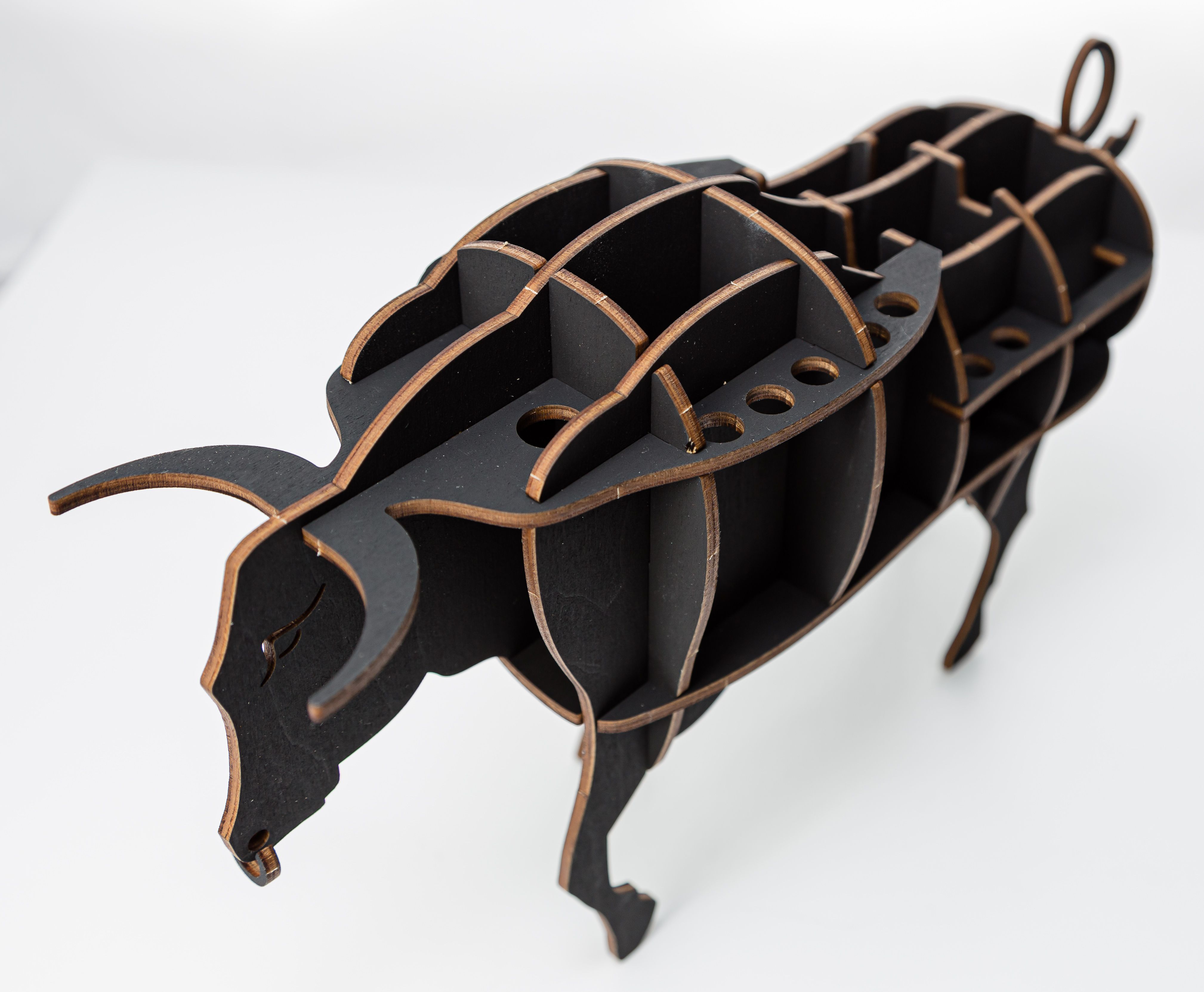 Купить Сборная модель EWA Design "Настольный органайзер Бык" оптом