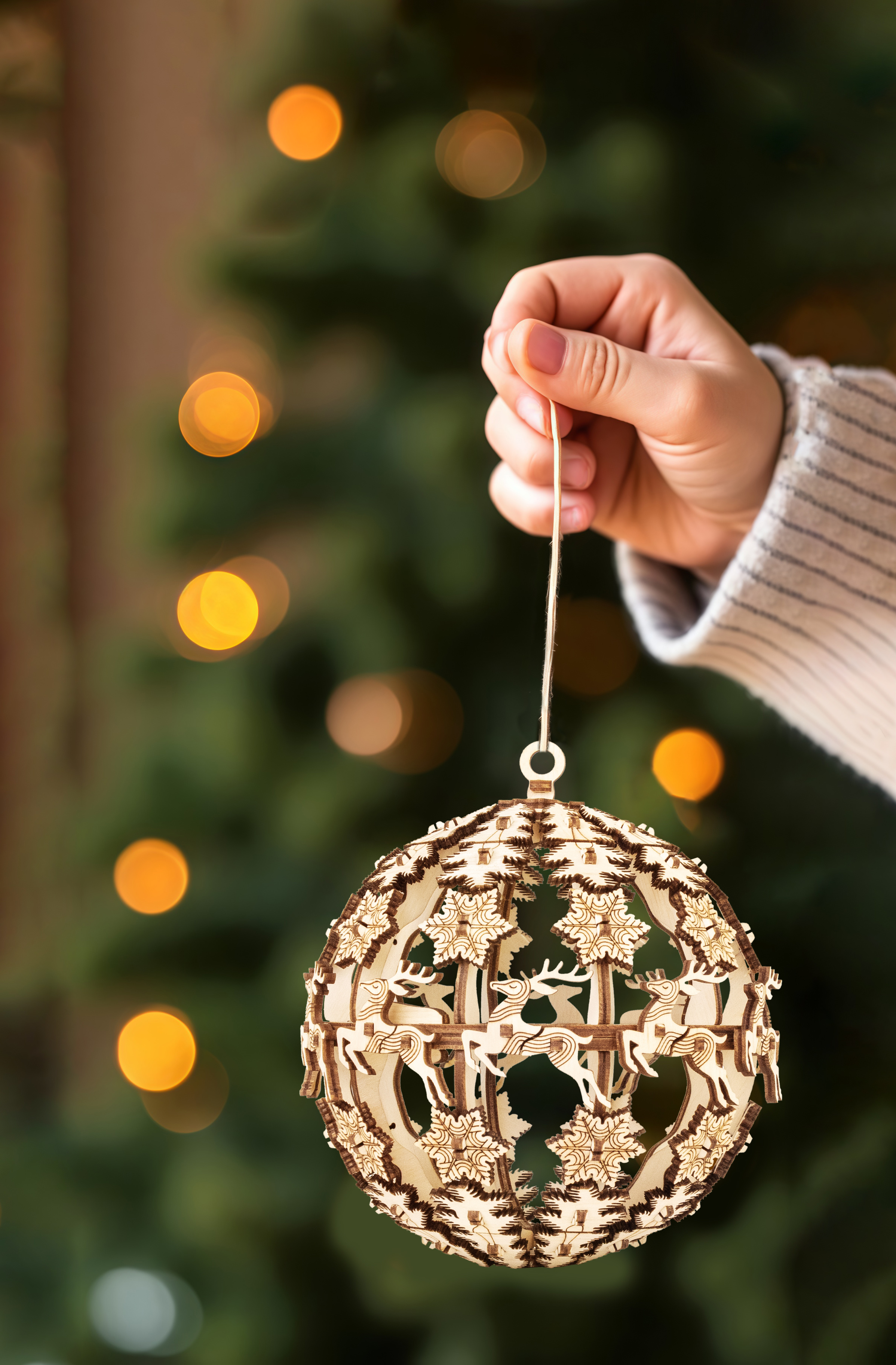 Купить Деревянный конструктор EWA Новогодний шар для подарков оптом  Купить Деревянный конструктор EWA Новогодний шар для подарков оптом