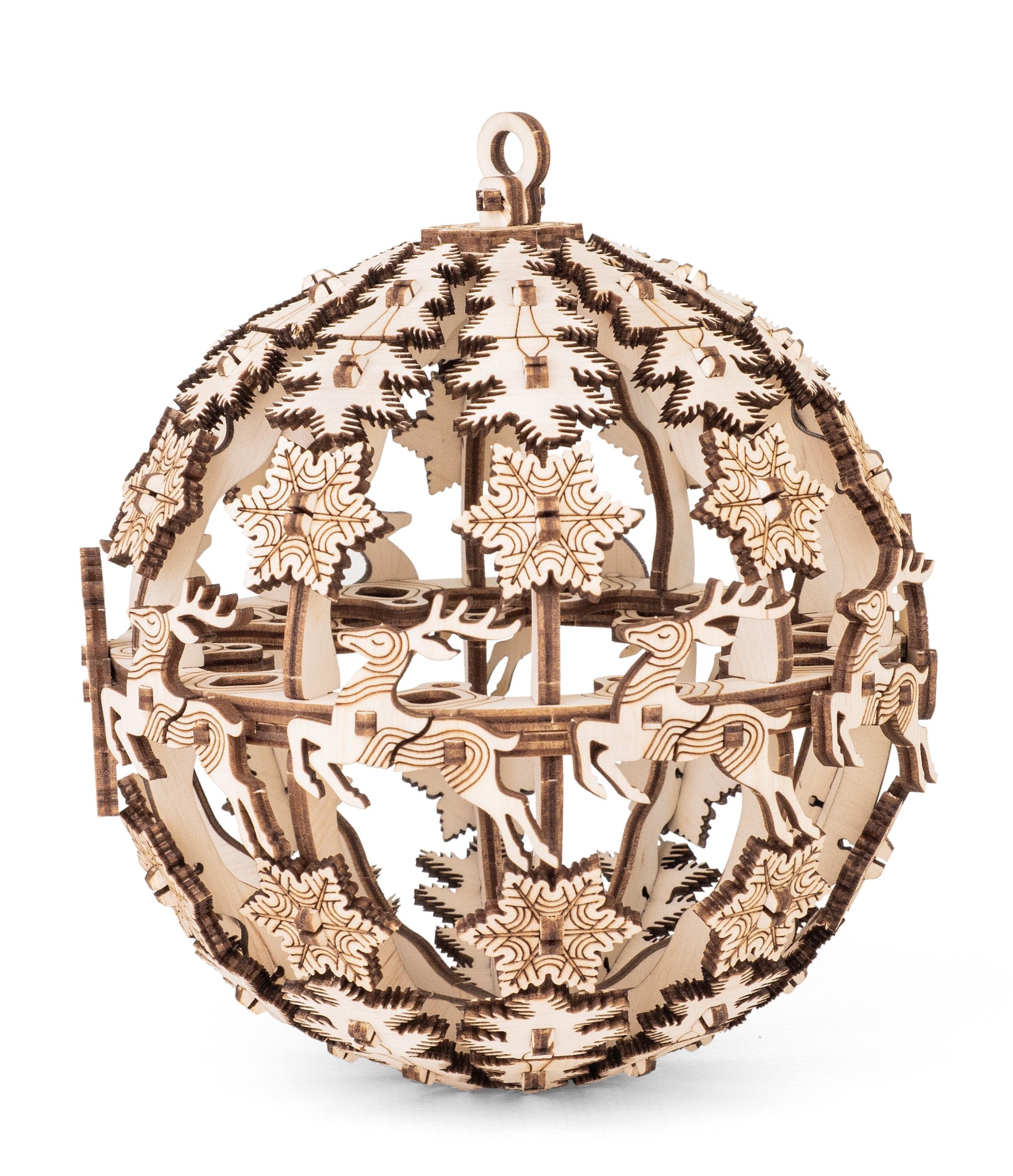 Купить Деревянный конструктор EWA Новогодний шар для подарков оптом  Купить Деревянный конструктор EWA Новогодний шар для подарков оптом