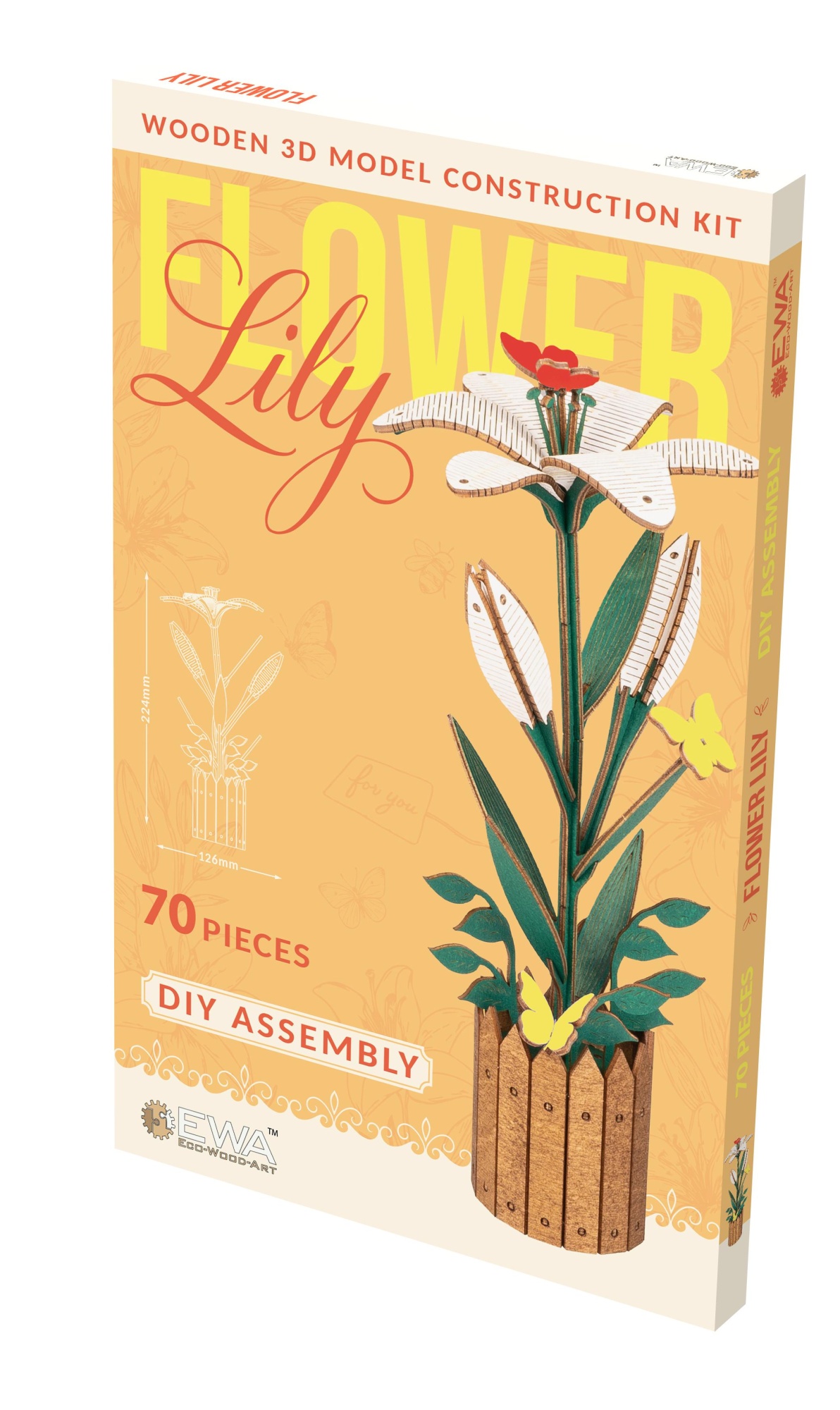 Купить Деревянный конструктор EWA Цветок Лилия оптом