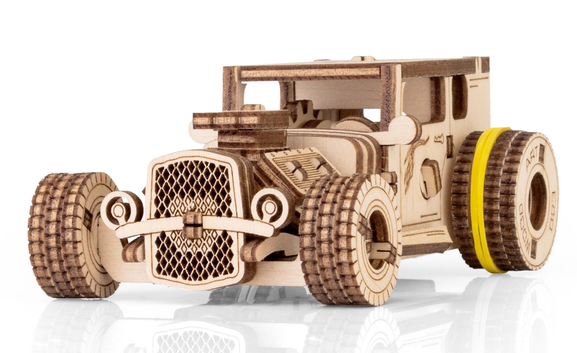 Купить Деревянный конструктор EWA Машина родстер с заводным механизмом оптом  Купить Деревянный конструктор EWA Машина родстер с заводным механизмом оптом