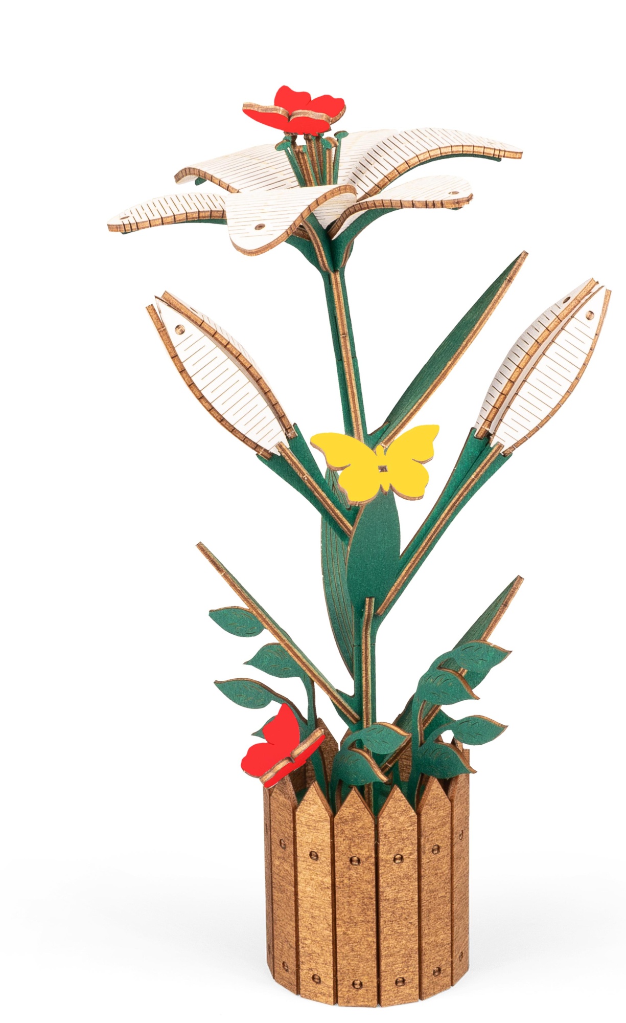 Купить Деревянный конструктор EWA Цветок Лилия оптом